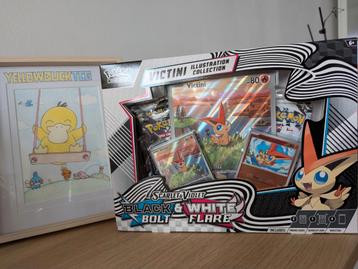 🟡 Black Bolt & White Flare Victini Illustration Collection beschikbaar voor biedingen