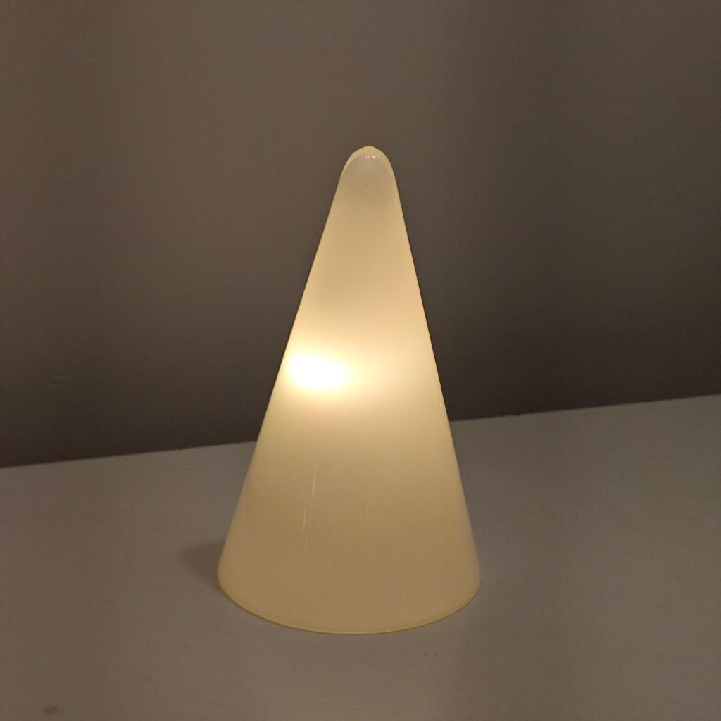 Vintage tafellamp glas "Teepee" SCE, Huis en Inrichting, Lampen | Tafellampen, Ophalen of Verzenden, Onbekend, Onbekend, Vintage