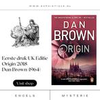 Eerste druk UK Editie | Origin 2018 Dan Brown (1964)| EUR 25, Ophalen of Verzenden, Zo goed als nieuw, Nederland