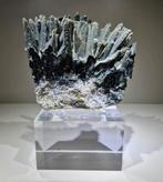 Zeldzame Hedenbergiet Kwarts cluster. Binnen-Mongolië, Ophalen of Verzenden, Mineraal