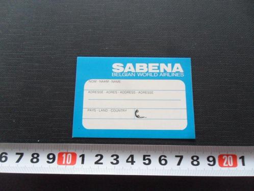 sticker België SABENA Belgian World Airlines   Luchtvaart *, Verzamelen, Stickers, Zo goed als nieuw, Bedrijf of Vereniging, Ophalen