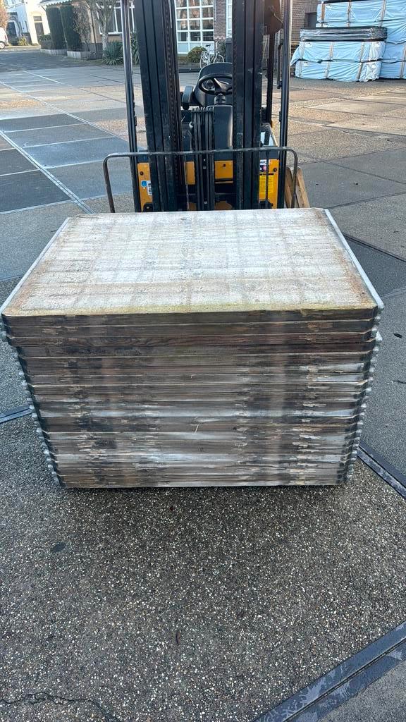 Mooie partij lariks steenschotten voor terras of schutting., Tuin en Terras, Terrasdelen en Vlonders, Hout, Ophalen