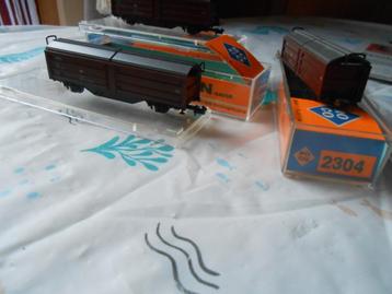 Roco 2304 3x schuifwand en schuifdak wagons van de DB beschikbaar voor biedingen