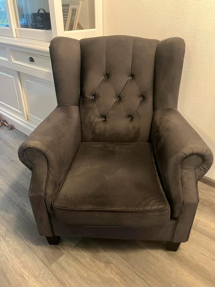 Landelijke fauteuil, Huis en Inrichting, Fauteuils, Zo goed als nieuw, 50 tot 75 cm, 75 tot 100 cm, Ophalen of Verzenden
