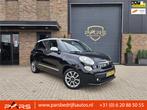 Fiat 500 L 0.9 TwinAir Lounge, Gebruikt, Leder en Stof, Zwart, Origineel Nederlands