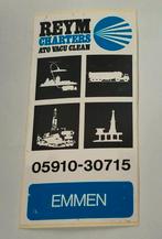 Sticker Reym Charters Ato Vacu clean Emmen, Ophalen of Verzenden, Nieuw, Bedrijf of Vereniging