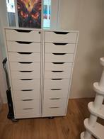 ikea hoge lade kasten Alex 2 stuks, Ophalen, 5 laden of meer, Zo goed als nieuw, Minder dan 100 cm