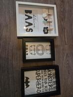 Foto Lijstjes Kindkamer - Set van 3, Minder dan 50 cm, Ophalen of Verzenden, Zo goed als nieuw, Minder dan 50 cm