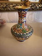 Cloisonné Vaas met Bloemmotieven, Antiek en Kunst, Antiek | Vazen, Ophalen of Verzenden