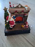 Leuke kerst openhaard,  16cm breed en 16cm hoog,, Diversen, Kerst, Ophalen