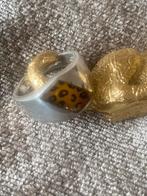 Zilveren ring met panterprint - ZGAN, 20 of groter, Ophalen of Verzenden, Zo goed als nieuw, Dame of Heer