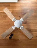 Plafondventilator met lamp, Huis en Inrichting, Ophalen, Zo goed als nieuw, Metaal, Minder dan 50 cm