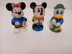 Vintage disney rubber toys minnie, Mickey en donald duck, Verzamelen, Disney, Ophalen of Verzenden, Mickey Mouse, Beeldje of Figuurtje