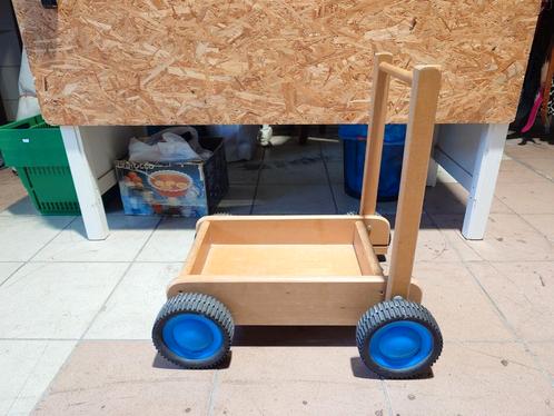 Houten loopkar, Kinderen en Baby's, Speelgoed | Houten speelgoed, Gebruikt, Ophalen