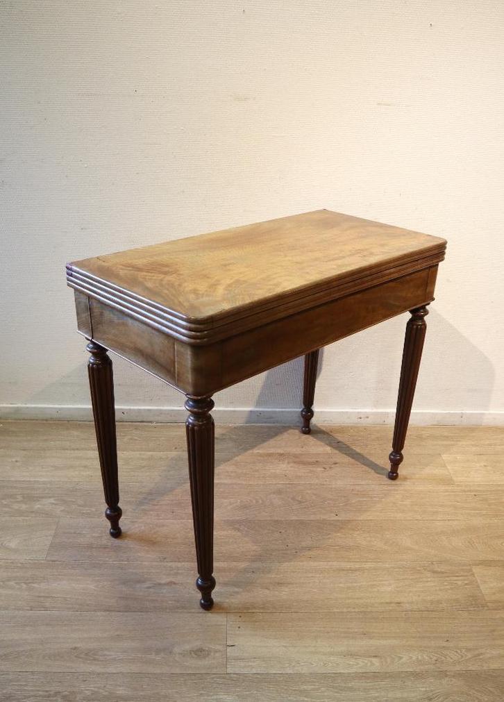 Antiek Hollands kaarttafeltje/sidetable, Antiek en Kunst, Antiek | Meubels | Tafels, Ophalen of Verzenden