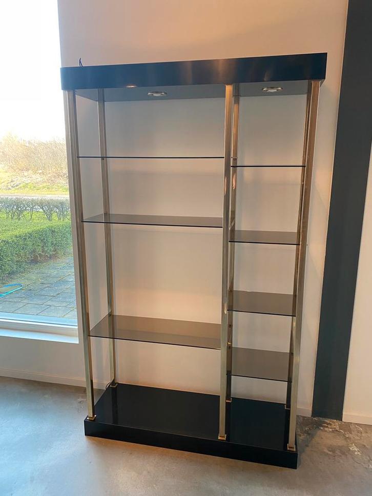 Display kast Belgo Chrome, Huis en Inrichting, Kasten | Vitrinekasten, Zo goed als nieuw, Minder dan 100 cm, 25 tot 50 cm, Glas