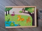 Dierendomino voor peuters, Kinderen en Baby's, Speelgoed | Educatief en Creatief, Ophalen of Verzenden, Zo goed als nieuw, Puzzelen