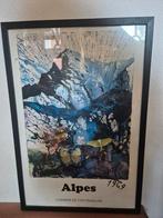 Salvador Dalí - Alpes - 1969 - Ingelijste Poster, Antiek en Kunst, Ophalen of Verzenden