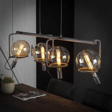 Hanglamp 4L saturn Ø20 lichtbron 4xE27 Oud zilver beschikbaar voor biedingen