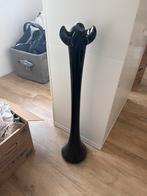 Zwarte Hoge Vaas - 90cm, Huis en Inrichting, Woonaccessoires | Vazen, Ophalen, Gebruikt, Zwart, Glas