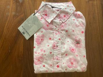 Scapa blouse roze met bloemen maat 146-152 11-12 jaar!  beschikbaar voor biedingen