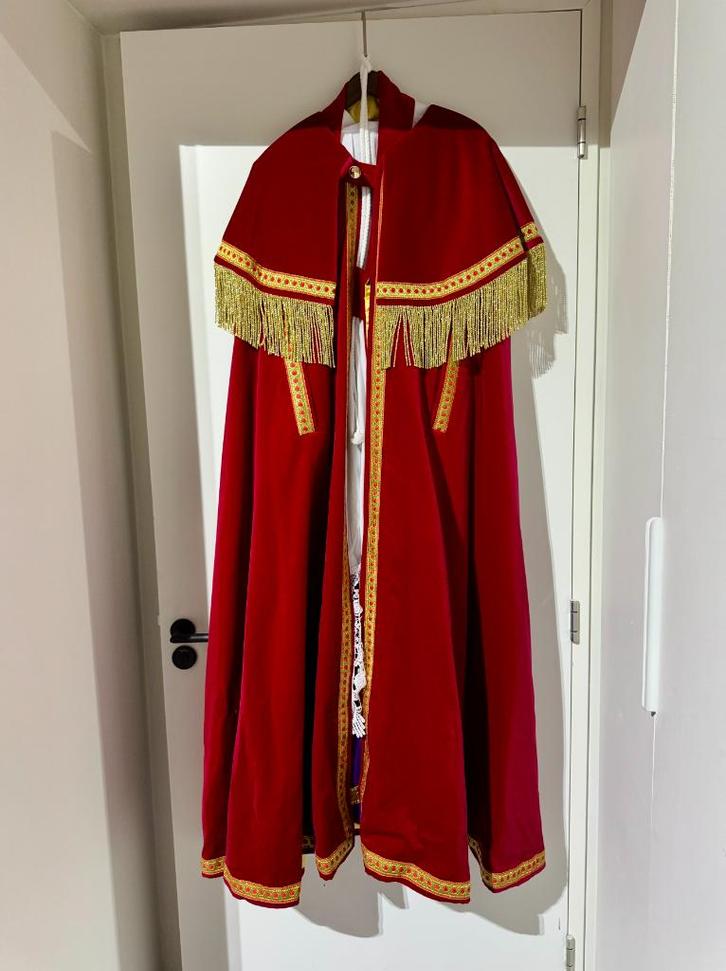 Compleet luxe Sinterklaaskostuum incl. baardstel –nieuwstaat, Diversen, Sinterklaas, Nieuw, Ophalen of Verzenden