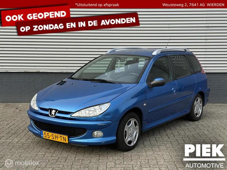 Peugeot 206 SW 1.6-16V Quiksilver APK, TREKHAAK, Auto's, Peugeot, Bedrijf, Te koop, ABS, Airbags, Airconditioning, Alarm, Boordcomputer