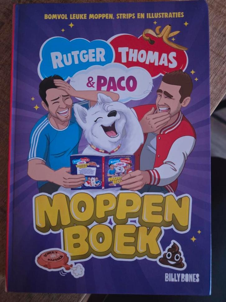 Rutger, Thomas & Paco Moppenboek - Nieuwstaat, Boeken, Humor, Nieuw, Moppen, Ophalen of Verzenden