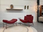 Leolux Volare Fauteuil rood leer Design stoel Poef, Huis en Inrichting, Fauteuils, Leolux, Nieuw, Leer, Ophalen of Verzenden