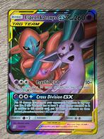 Espeon & Deoxys GX Pokemon kaart, Ophalen of Verzenden, Zo goed als nieuw, Losse kaart
