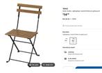 Twee houten klapstoeltjes voor buiten, Tuin en Terras, Tuinstoelen, Ophalen, Zo goed als nieuw, Hout, Inklapbaar