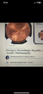 Ngc slab escudo geschatte waarde €330-€400, Ophalen of Verzenden, Duitsland, Zilver