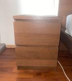 Ikea Malm Nachtkastje - Bruin, Huis en Inrichting, Gebruikt, Minder dan 45 cm, Ophalen of Verzenden, Minder dan 55 cm