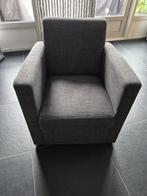 Mooie grijze fauteuil, Huis en Inrichting, Fauteuils, Minder dan 75 cm, Ophalen of Verzenden, Zo goed als nieuw, Stof