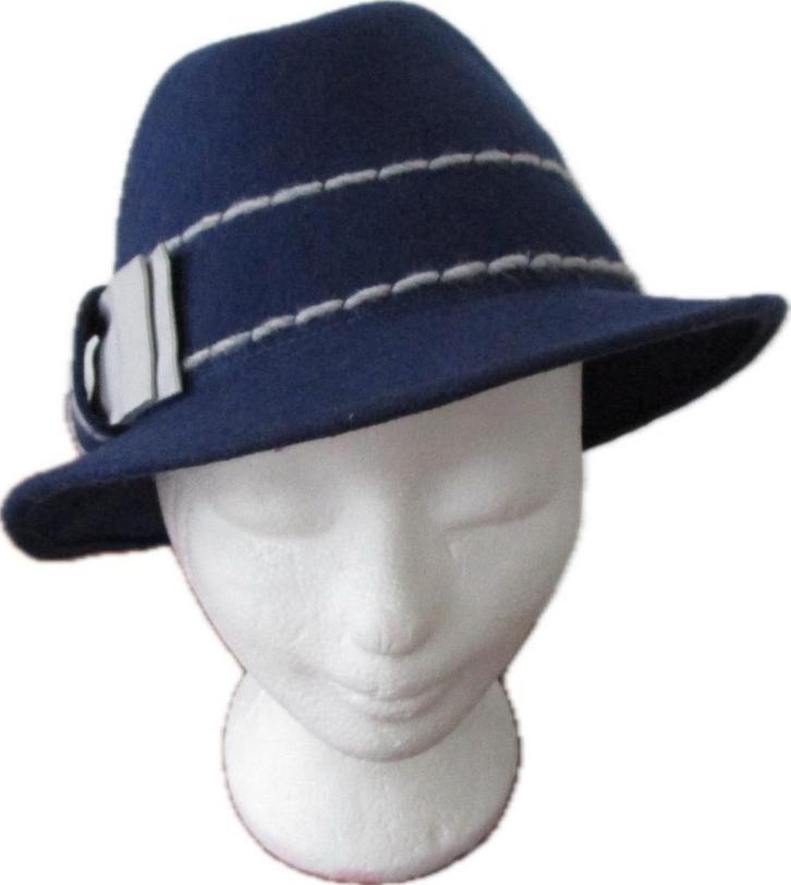 Hoedje blauw, Kleding | Dames, Hoeden en Petten, Nieuw, Hoed, One size fits all, Verzenden