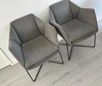 Twee grijze stoelen, Huis en Inrichting, Stoelen, Ophalen, Metaal, Gebruikt, Twee