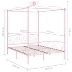 metaal Bedframe 160200cm, Ophalen of Verzenden, Tweepersoons, 160 cm, Stapelbed