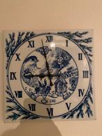 Wandklok Blau Zwiebelmuster, Ophalen of Verzenden, Zo goed als nieuw, Analoog, Wandklok