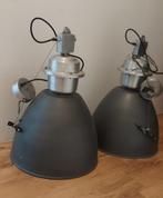 2 industriële hanglampen., Huis en Inrichting, Lampen | Hanglampen, Ophalen, Zo goed als nieuw, Minder dan 50 cm