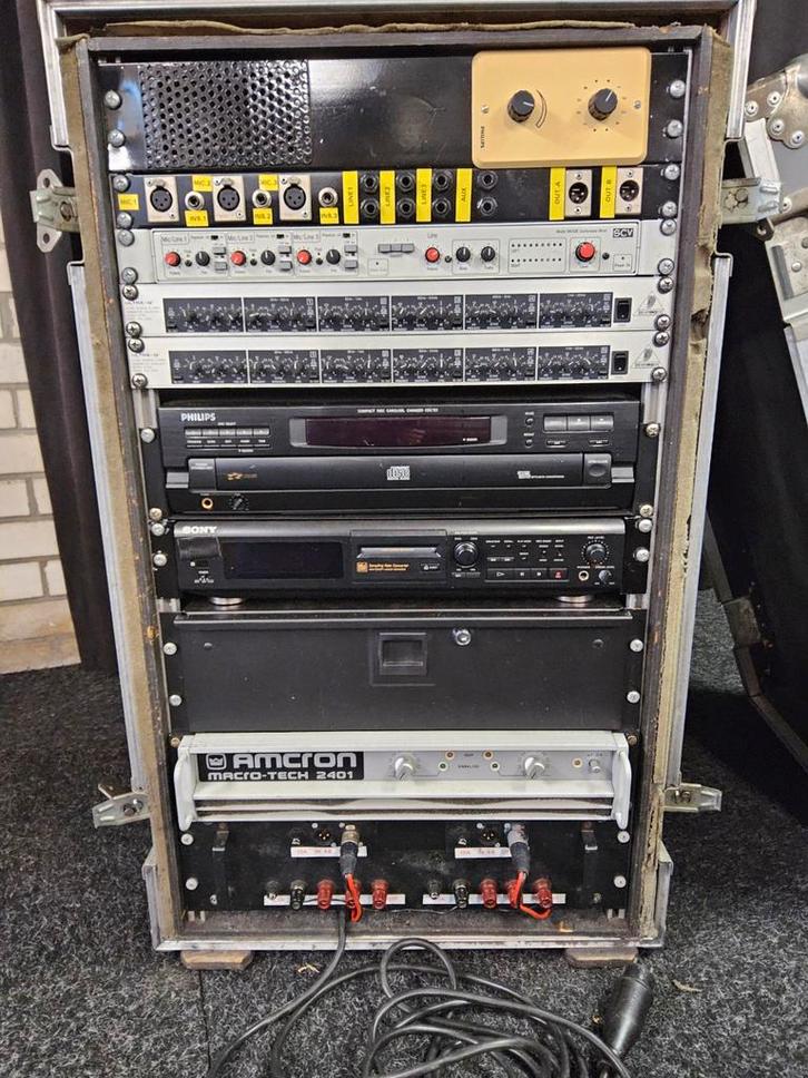 100V systeem met extra 4 ohm / 100V trafo, Audio, Tv en Foto, Professionele Audio-, Tv- en Video-apparatuur, Gebruikt, Audio, Ophalen