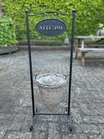 Brocante plantenrekje met bord WELKOM, Ophalen, Zo goed als nieuw