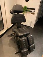 Hydraulische Tattoo/Behandelstoel met Beensteunen, Gebruikt, Zwart, Ophalen of Verzenden, Metaal