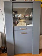 Kast met vitrine, Huis en Inrichting, Ophalen, Strak, Glas, 100 tot 150 cm