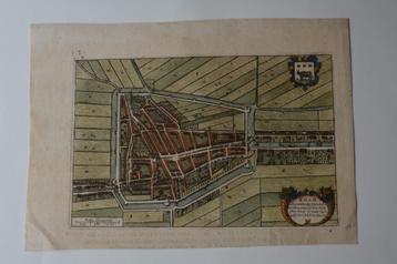EDAM JOANNE BLEAU Kopergravure 1649 Plattegrond stad G100 beschikbaar voor biedingen
