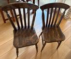 Houten Stoelen - Set van Twee, Huis en Inrichting, Stoelen, Ophalen, Gebruikt, Twee, Bruin
