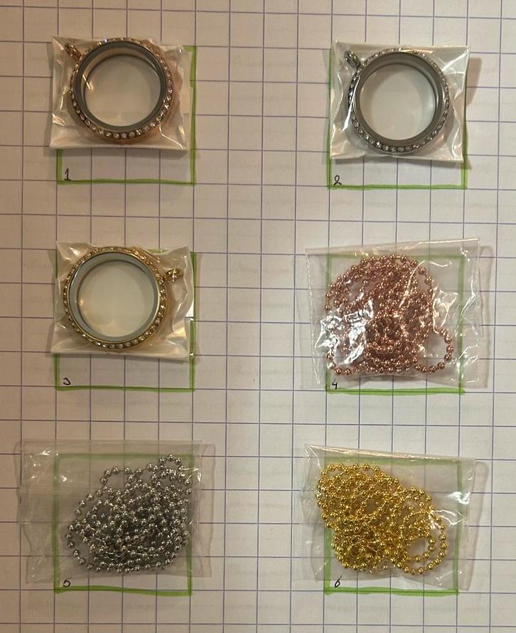 Stel je eigen floating locket samen voor €10,-, Sieraden, Tassen en Uiterlijk, Kettingen, Nieuw, Overige materialen, Zilver, Verzenden