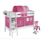 witgelakt houten stapelbed gebruikt - gratis af te halen, Huis en Inrichting, Ophalen, Gebruikt, 90 cm, Tweepersoons