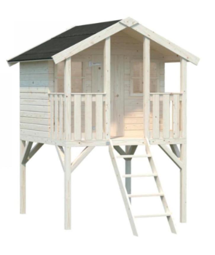 Houten speelhuisje Missy Lotte Premium 16 mm dikke wanden, Kinderen en Baby's, Speelgoed | Buiten | Speelhuisjes, Nieuw, Hout