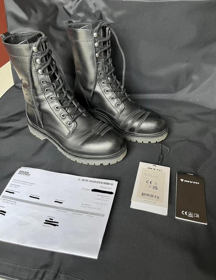REV’IT! leren motorlaarzen, Motoren, Kleding | Motorkleding, Laarzen, Dames, Tweedehands, Ophalen of Verzenden