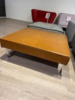 Hocker poef leer geel oranje nieuw, Ophalen, 125 cm of meer, Rond, Nieuw